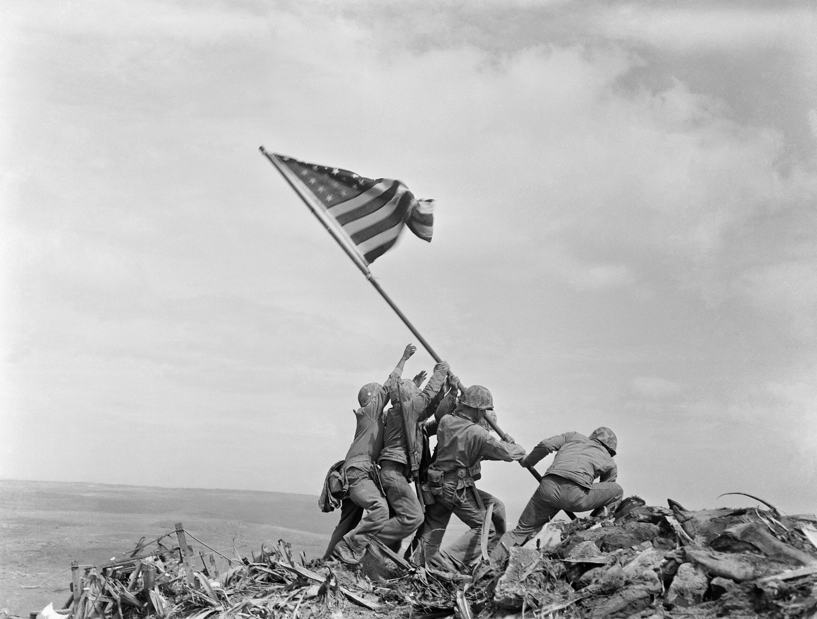 By Joe Rosenthal - Raising the Flag on Iwo Jima